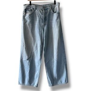 AGOLDE Denim Low Sling Baggy Oversized Distressed Petite Wide Leg Relaxed Casual